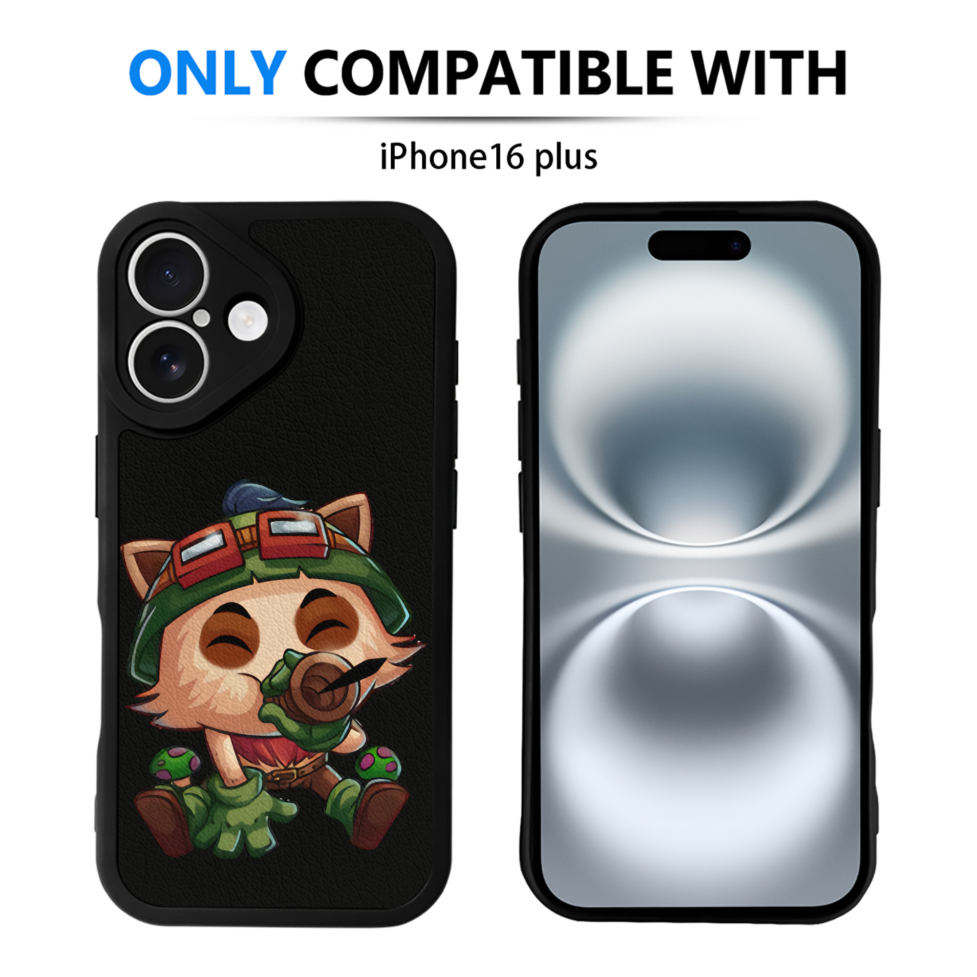 リーグ・オブ・レジェンド League of Legends LOL 【iPhone 16シリーズ対応】シリコンスマホケース（レザー調） 材質：シリコン